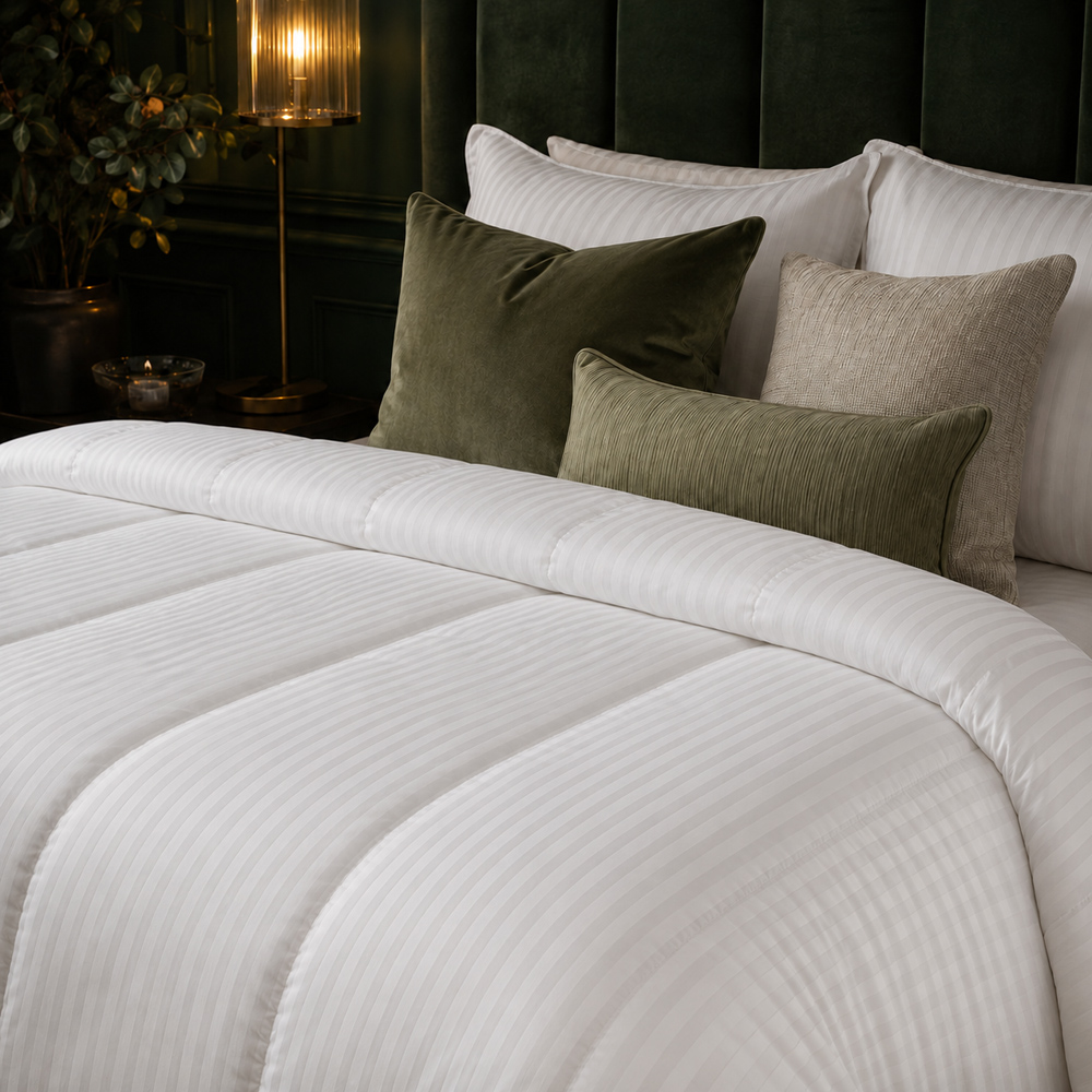 Opulent Home Single White Hollowfibre Anti-Allergy Summer Duvet 1 Tog Image 3