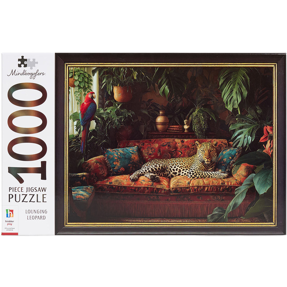 Lounging Leopard 1000 Piece Jigsaw Puzzle Image 2