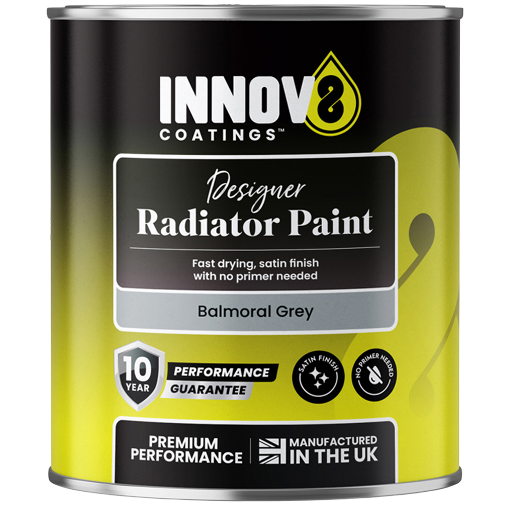 Innov8 Coatings Balmoral Grey Radiator Paint 750ml Image 2