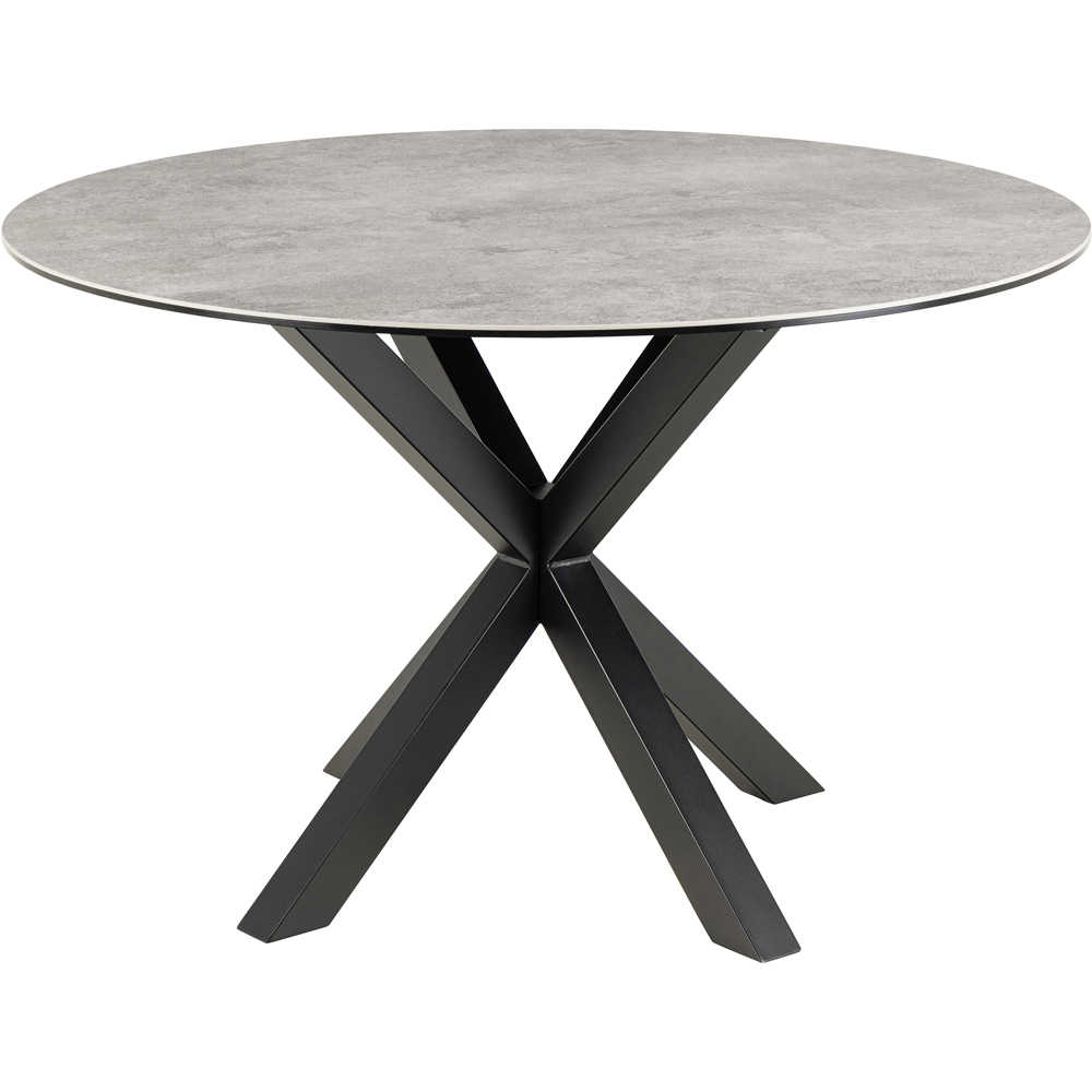 Florence Heaven Ceramic 4 Seater Round Dining Table Grey Image 2