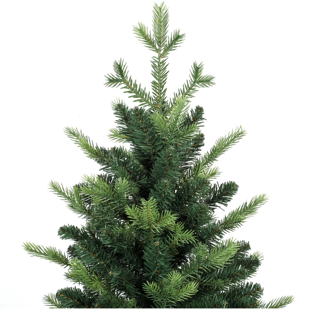 HOMCOM Green Geneva Fir Hinged Artificial Christmas Tree with 1610 Branch Tips 6ft Image 3