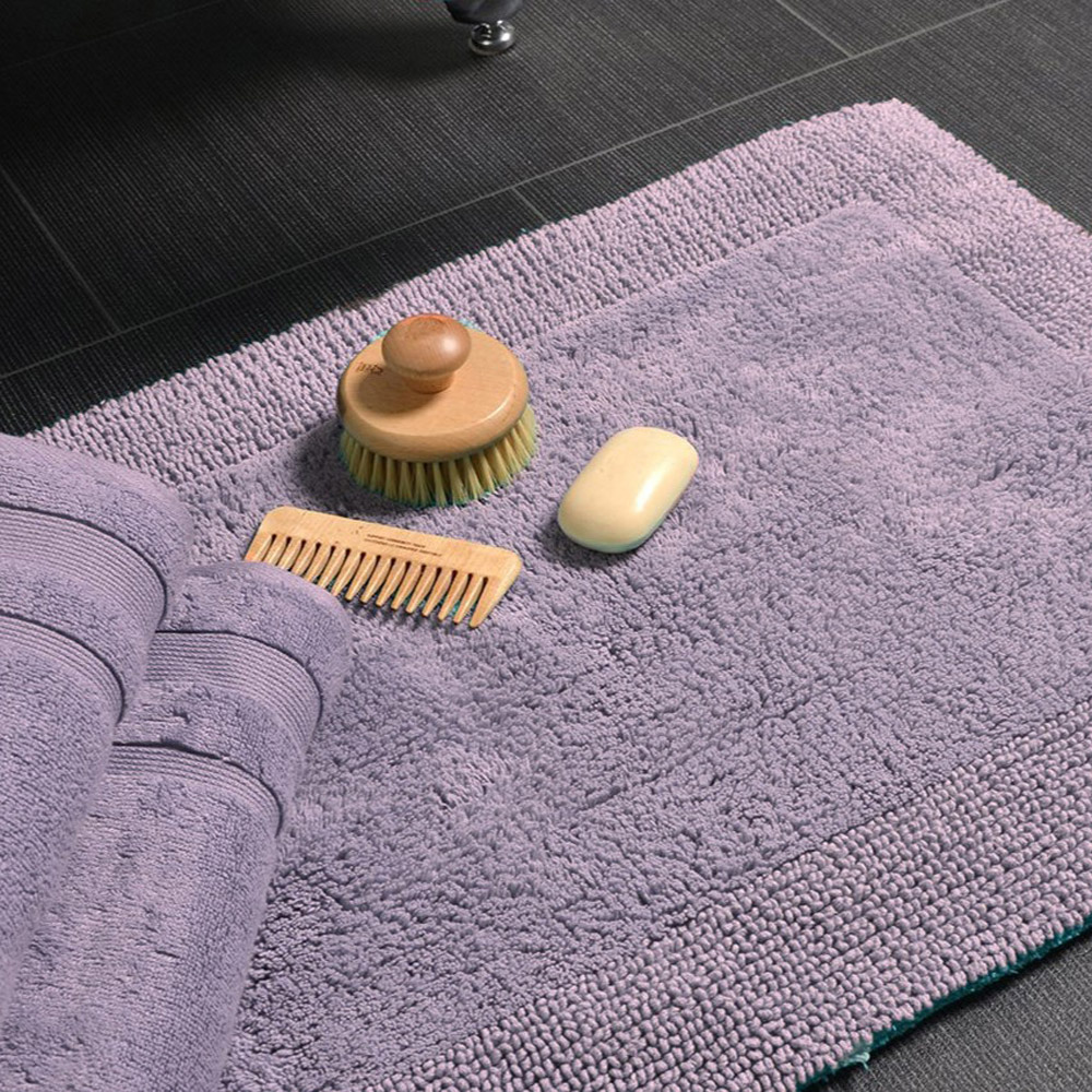 Allure Bath Fashions Elegance Heather Reversible Bath Mat 53 x 85cm Image 2