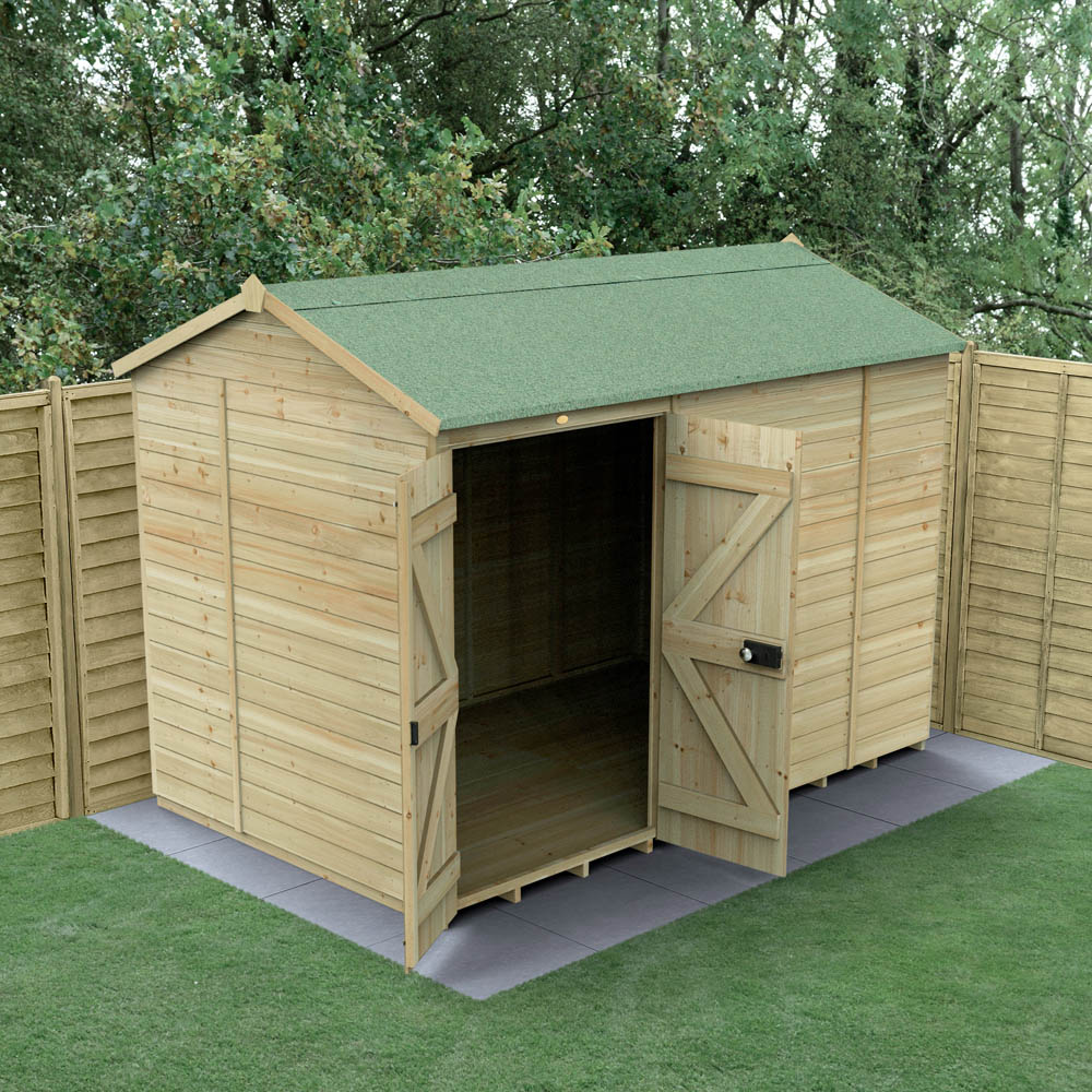 Forest Garden Timberdale 10 x 6ft Tongue and Groove Reverse Apex Garden Shed Image 2