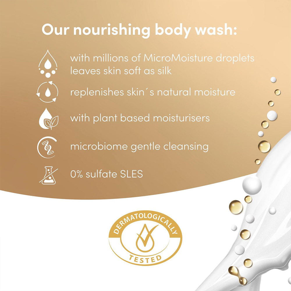 Dove Advanced Care Nourishing Silk Body Wash 400ml 14 Pack Image 7