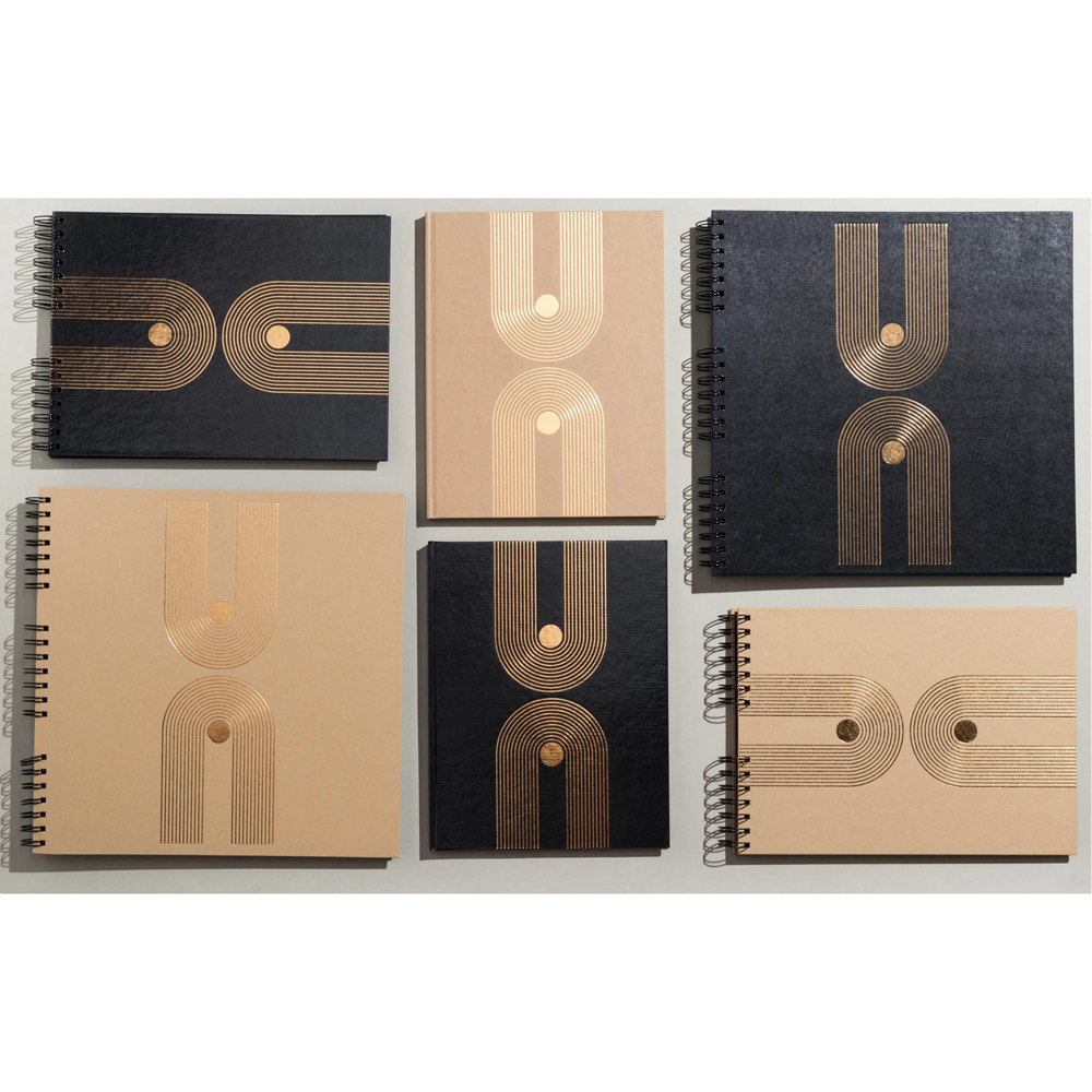 Exacompta Graphik Black Wirebound Photo Album 60 Sheets 300 Photos Image 8