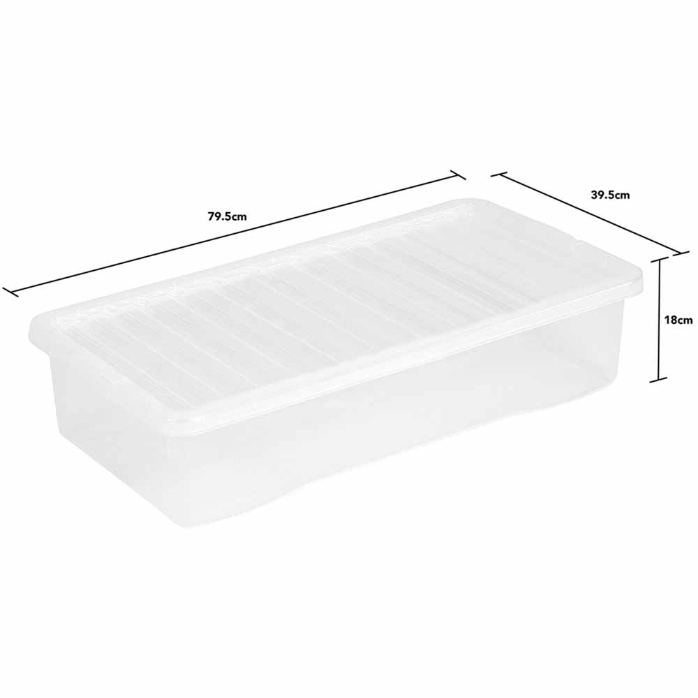 Wham 42L Crystal Storage Box with Lid 5 Pack Image 6