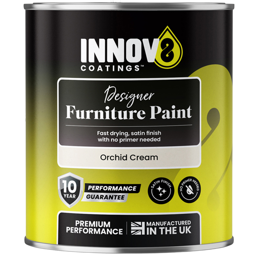 Innov8 Coatings Designer Orchid Cream Satin Finish Furniture Paint 750ml Image 2