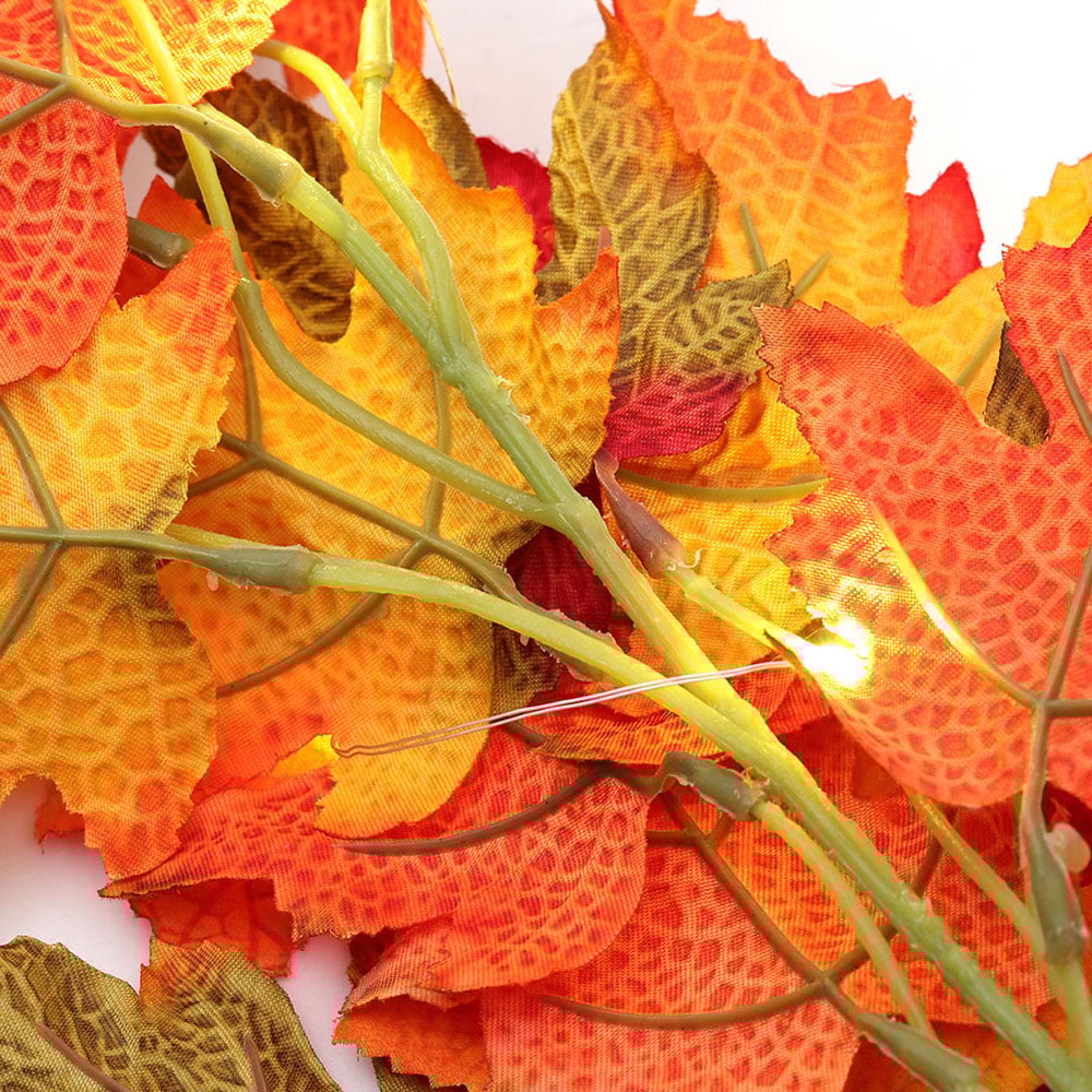 Living and Home LED Garland with Maple Leaves 200cm Image 6