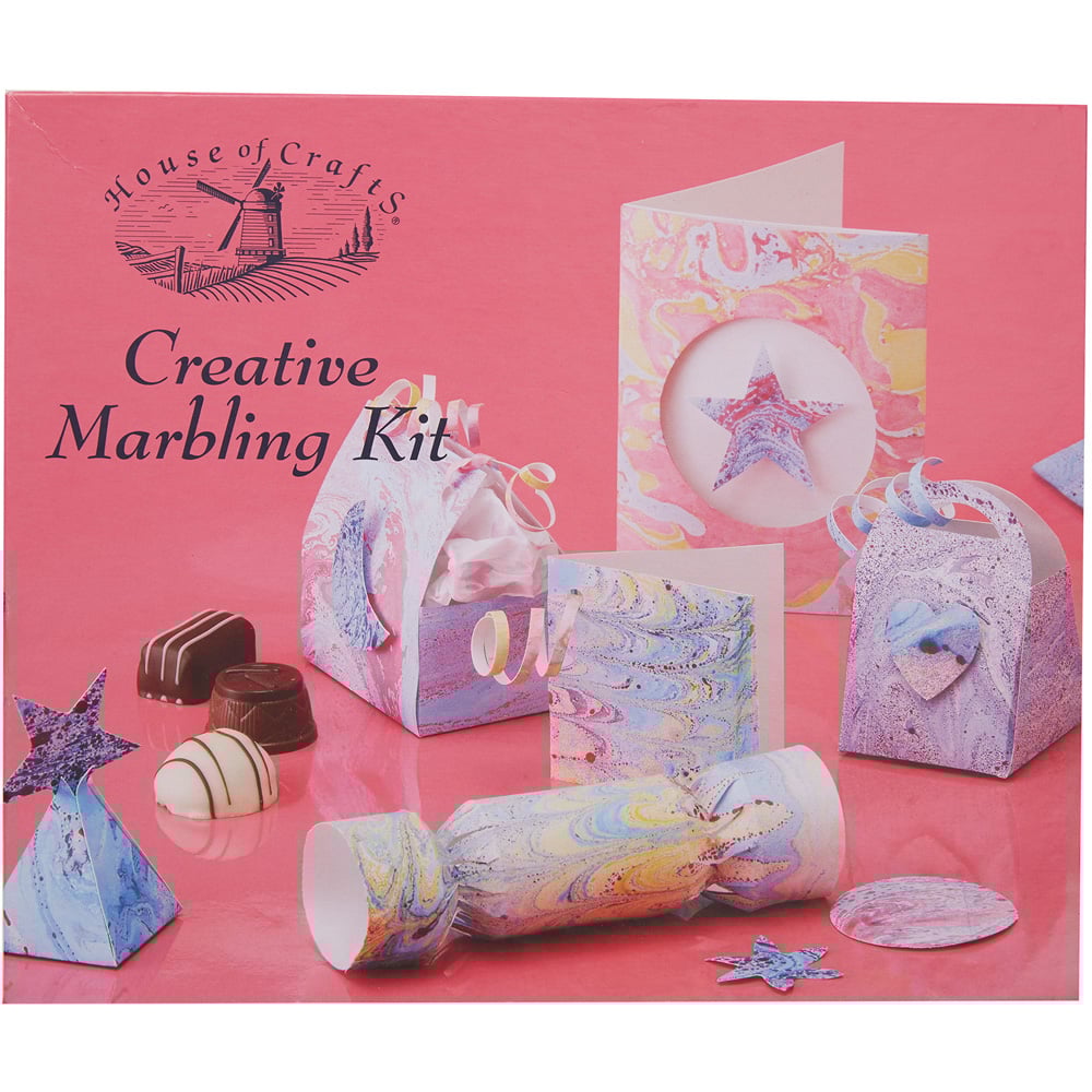 House of Crafts Multicoloured Creative Marbling Craft Kit Image 1