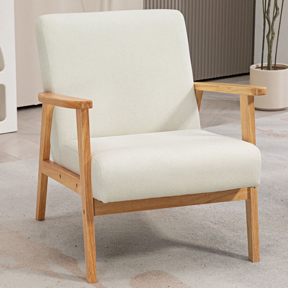 Portland Cream Accent Chair Image 1