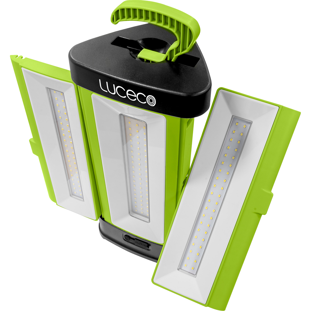 Luceco 4000 Lumens USB Rechargeable Open Area Tri Panel Work Light Image 7