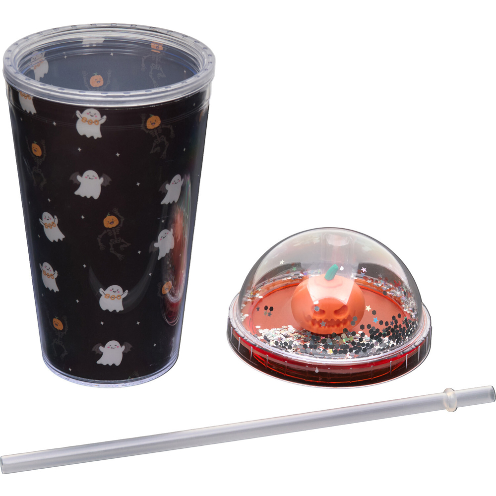 Halloween Figure Tumbler with Straw Image 9