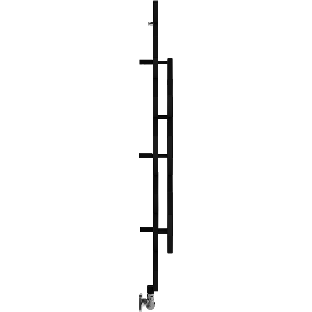 Terma Hex 1180BTU Soft Matt Black Radiator 1220 x 486mm Image 4