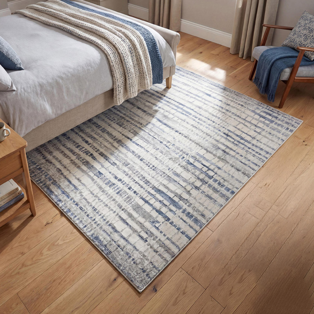 Arthouse Muse Abstract Blocks Navy Rug 160 x 230cm Image 1