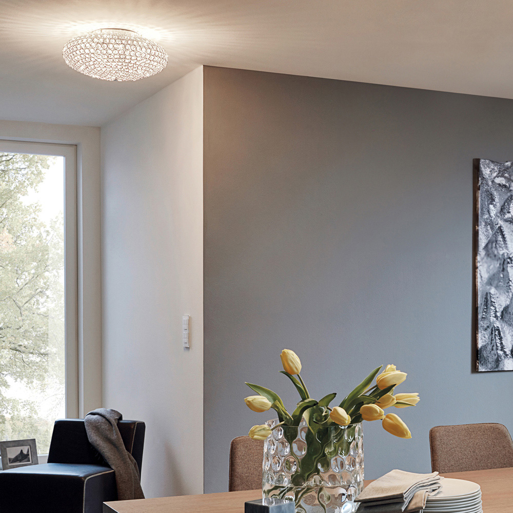 EGLO Clemente Chrome Ceiling Light Image 2