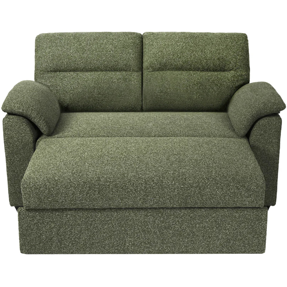 HGD Tivoli 2 Seater Luxury Boucle Green Pull out Sofa Bed Image 2