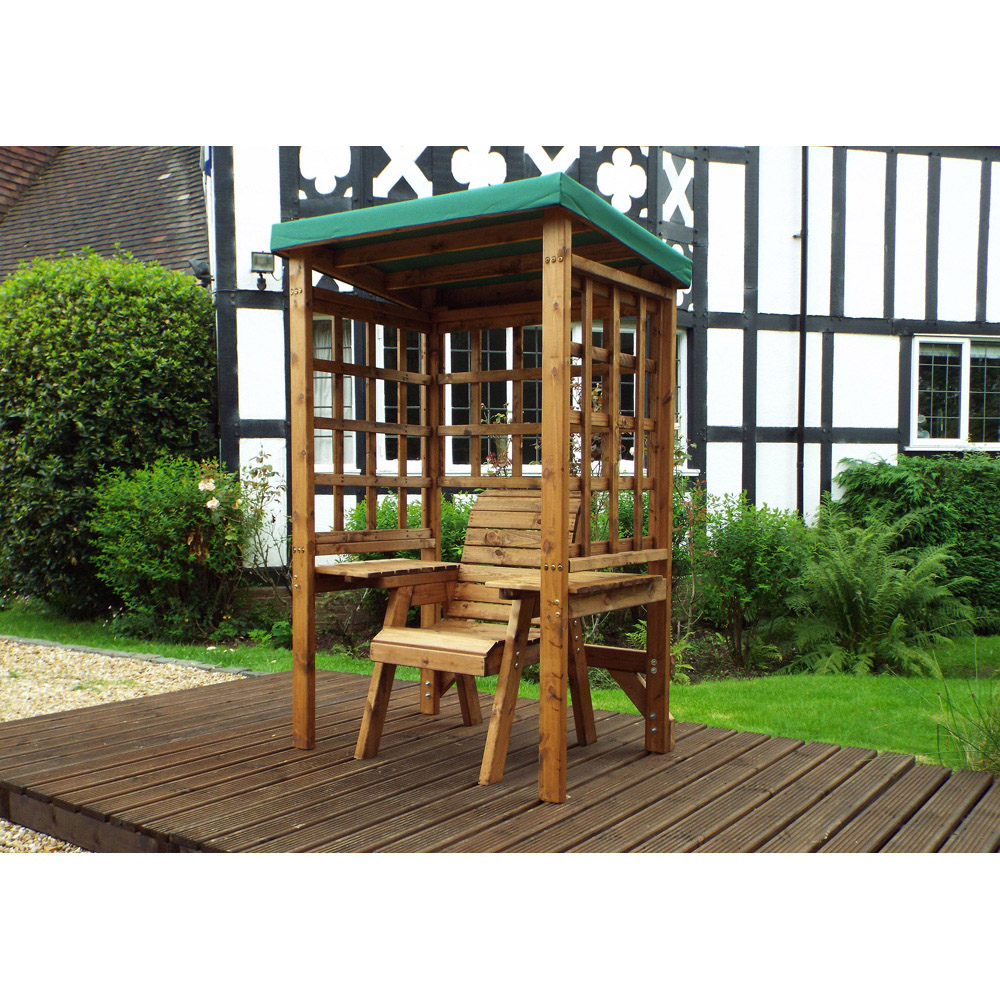 Charles Taylor Wentworth Single Seater Arbour with Green Roof Cover Image 3