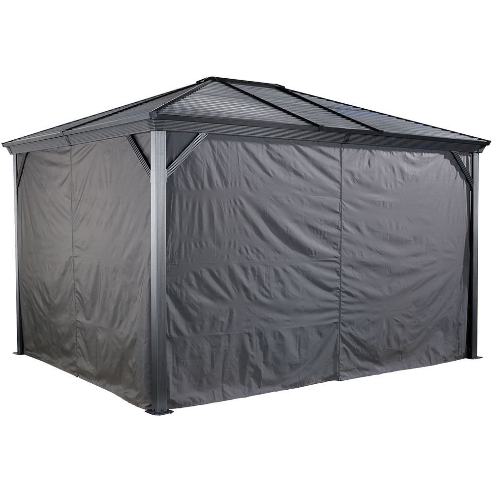 Sojag Ventura and Ventura II 3 x 3m Grey Gazebo Curtain Image 1