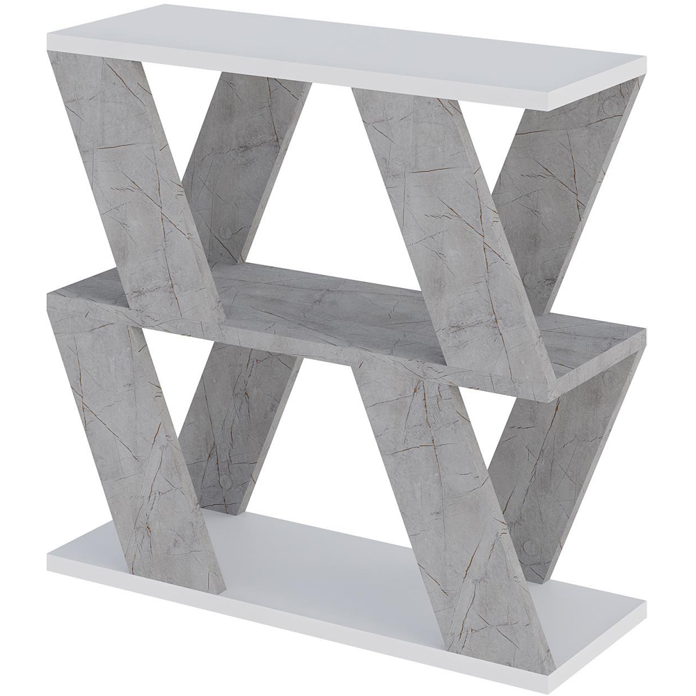 Decortie Lazena 2 Shelf White Coffee Table Image 2