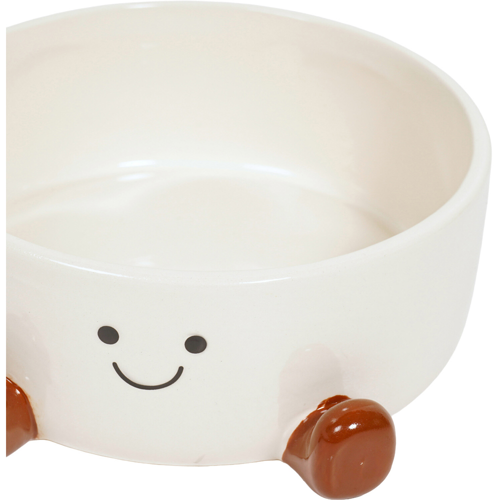 Smile Pet Bowl White Image 4