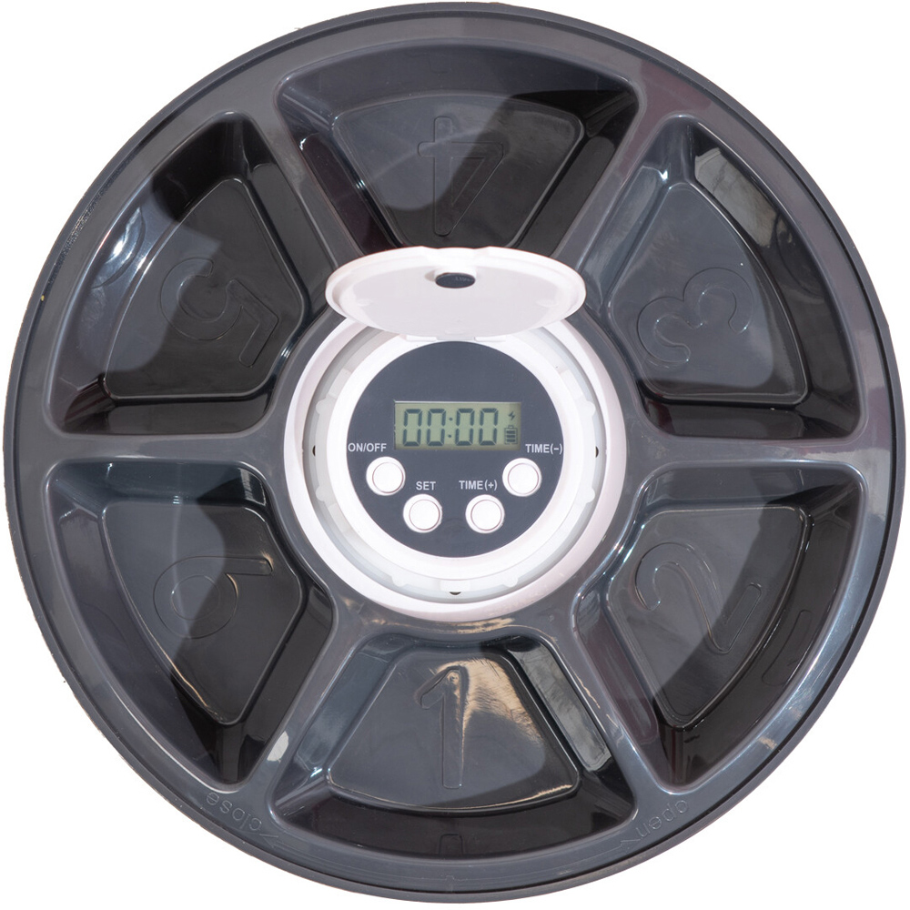 Round Automatic Pet Feeder White Image 3