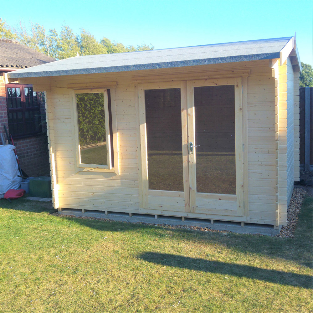 Shire Marlborough 10 x 10ft Double Door Log Cabin Image 2