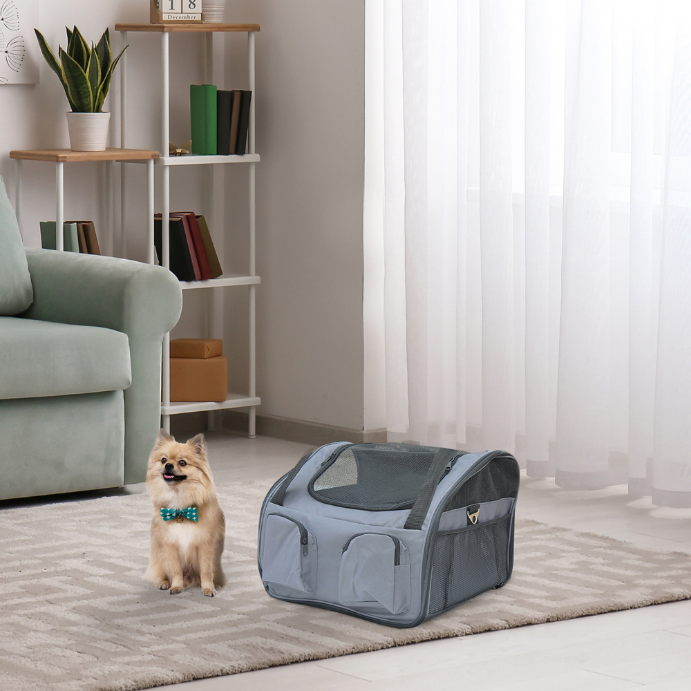PawHut Foldable Pet Carrier 41cm Image 2
