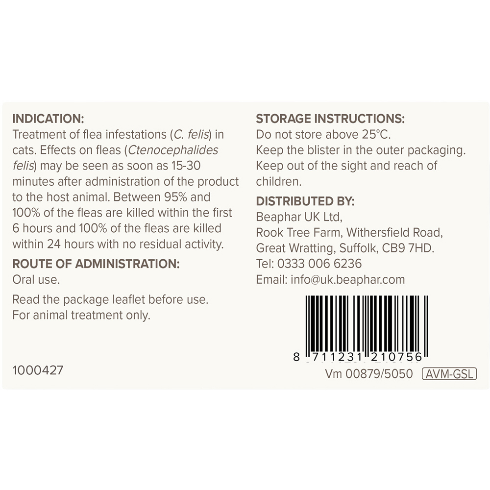 Pack of 6 Flea Tablets for Cats Image 4