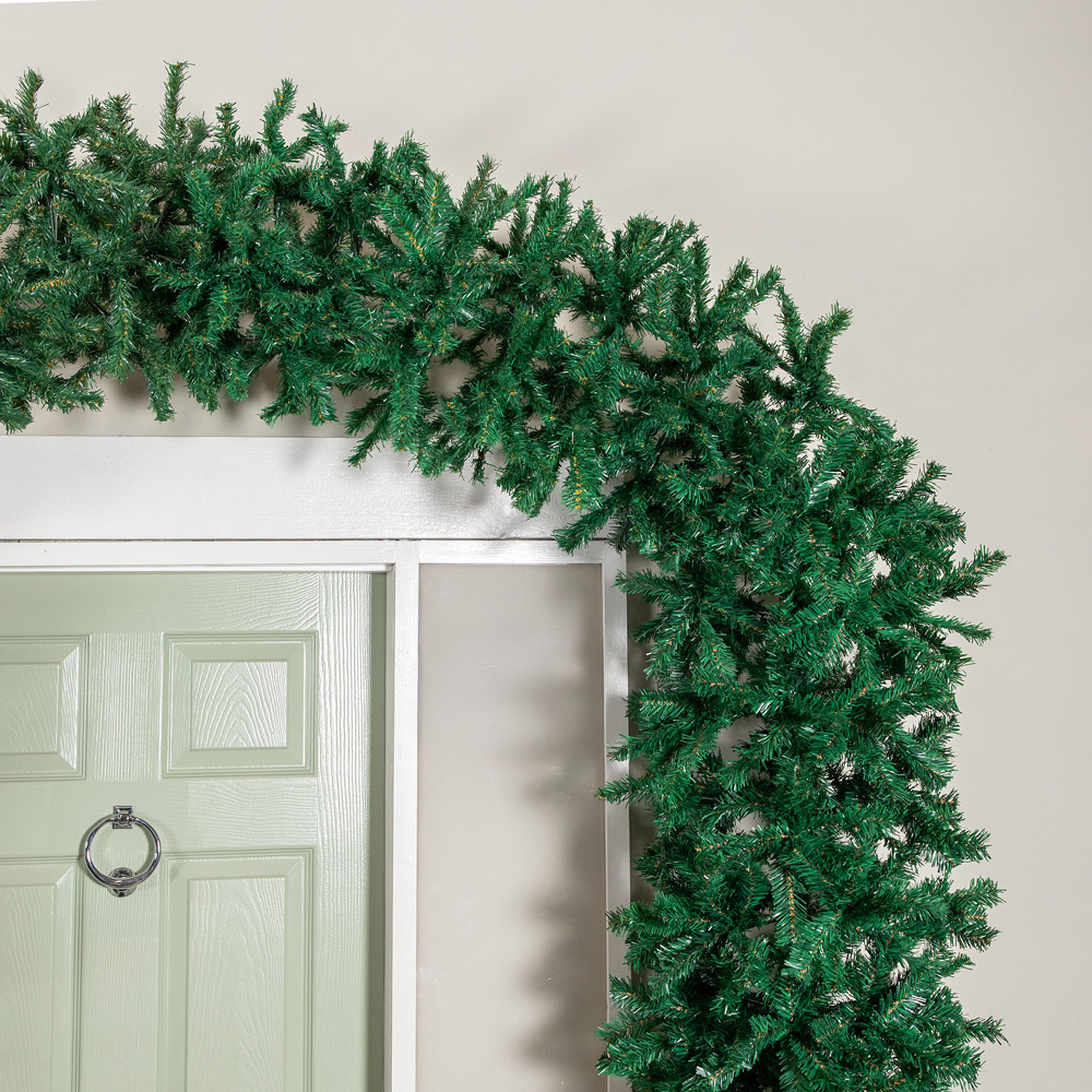 Samuel Alexander Double Door Plain Green Christmas Tree Arch with 2000 Tips 8ft Image 3