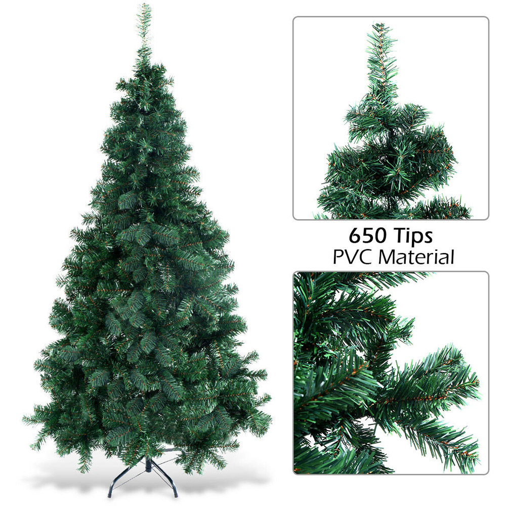 Costway Green Artificial Christmas Pine Tree 6ft Image 8