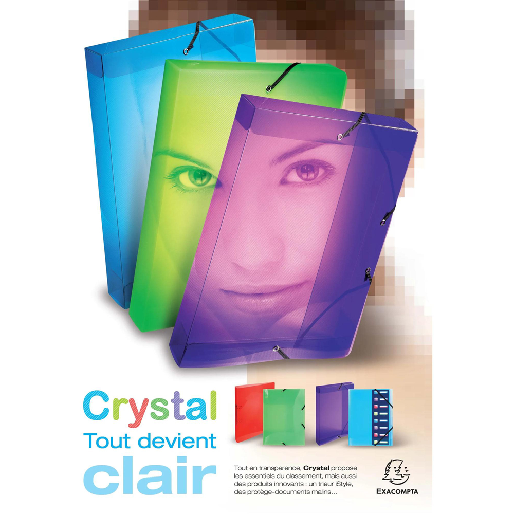 Exacompta Crystal Large Record Card Ring Binder 10 Pack Image 7