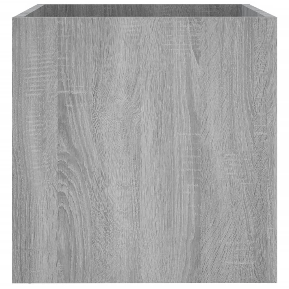 vidaXL Grey Engineered Wood Planter Box 40 x 40 x 40cm Image 4