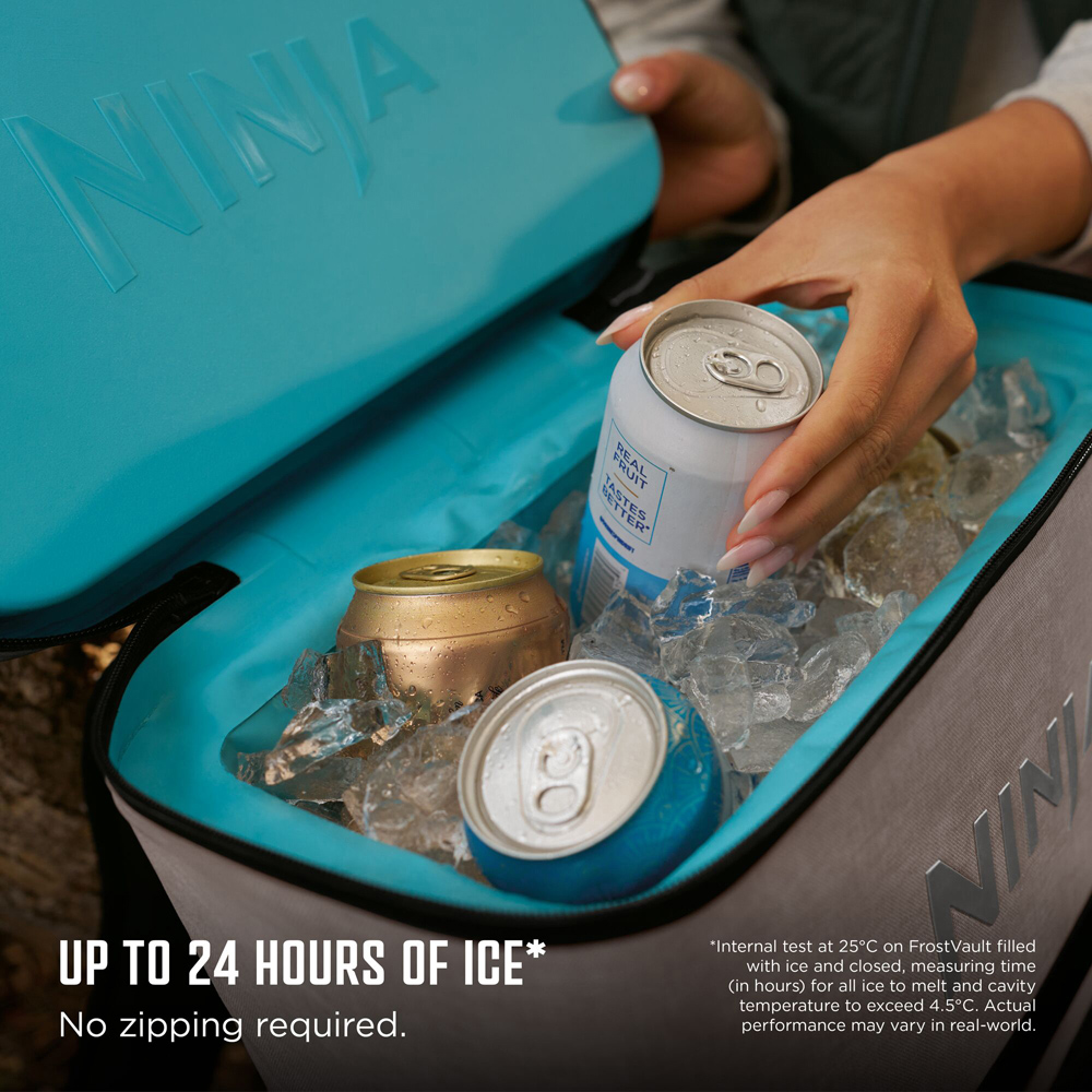 Ninja FrostVault Go Cream Leakproof Soft Cooler Backpack with Ice Packs 17L Image 6