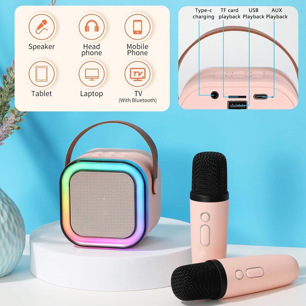 Dyzi Portable Wireless Bluetooth Speaker with Microphone Image 4