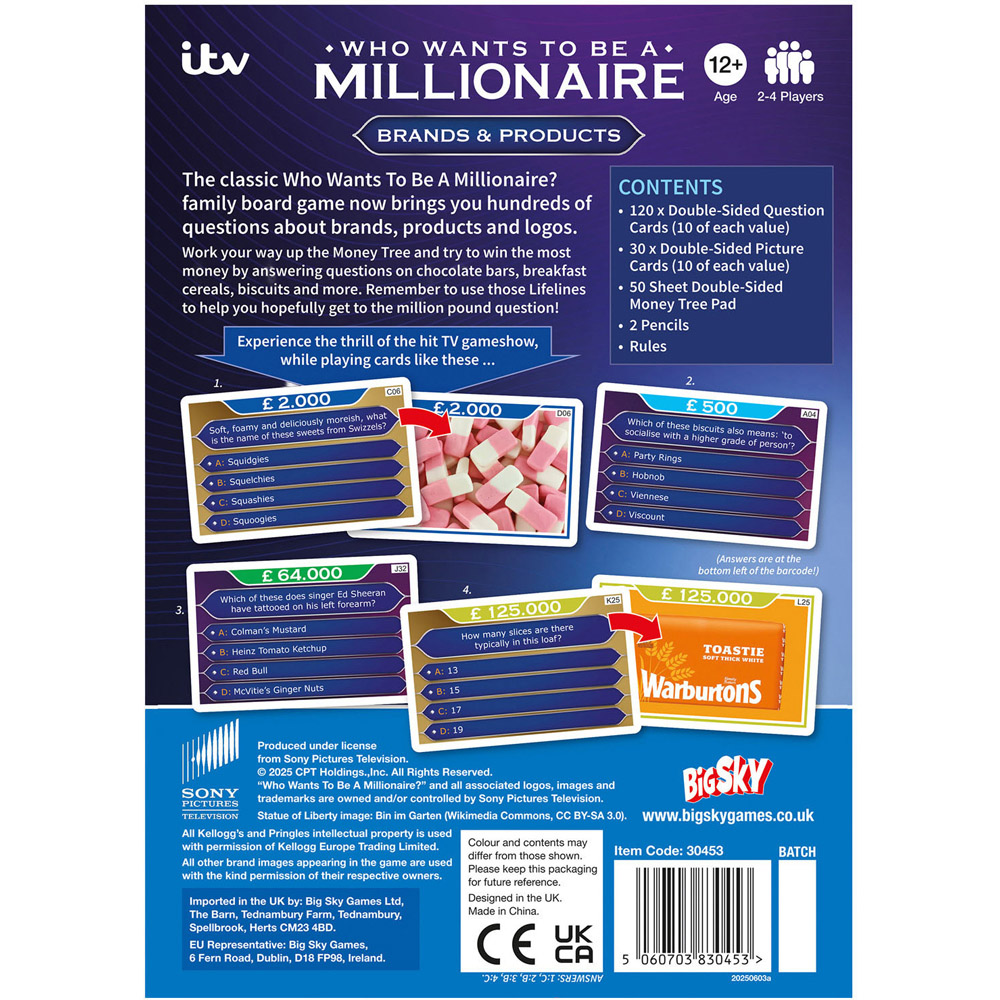 Who Wants To Be A Millionaire Brand and Products Board Game Image 3