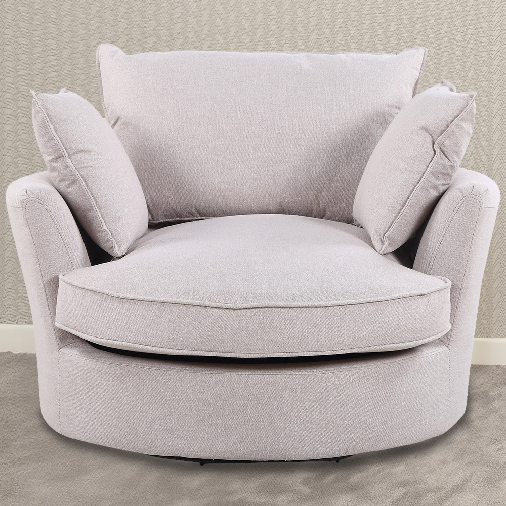 Artemis Home Irwin Sand Swivel Cuddle Chair Image 1