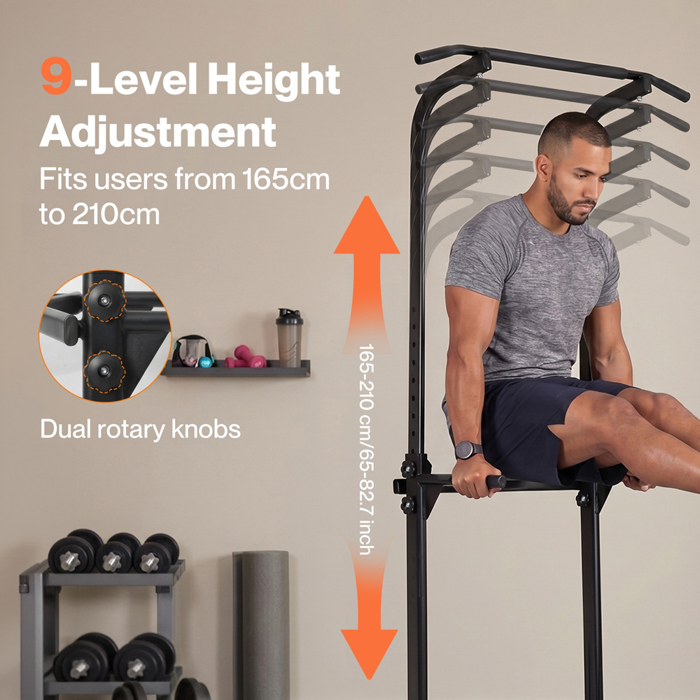 Traderight Centra Height Adjustable Pull Up Station 150kg Image 4