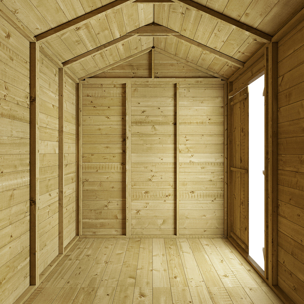 StoreMore 8 x 6ft Double Door Tongue and Groove Apex Shed Image 3