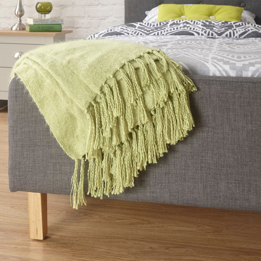 Home Source Ashbourne Single Grey Bed Image 6