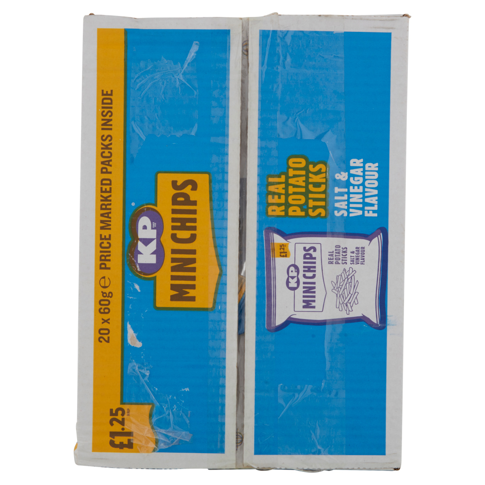 KP Mini Chips Real Potato Sticks Salt & Vinegar Flavour 60g Image 8