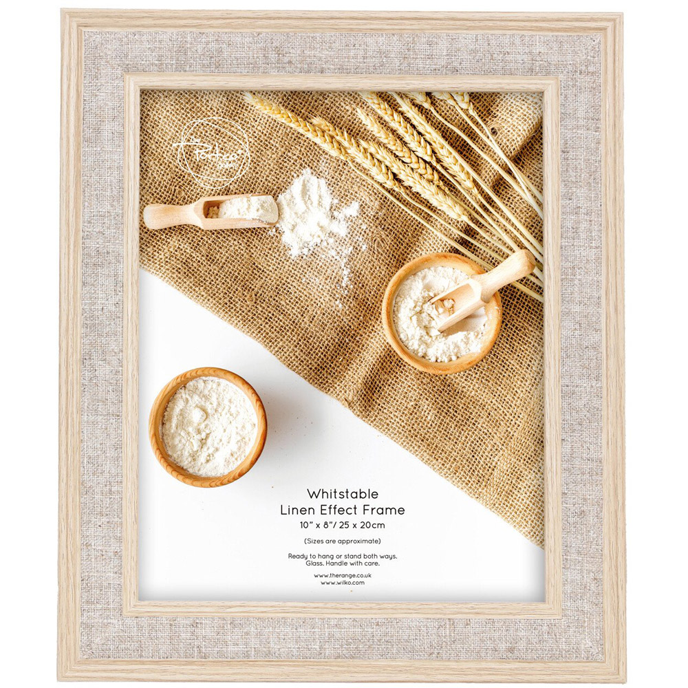 Whitstable Linen Effect Frame - Brown / 8 x 10 inch Image 1