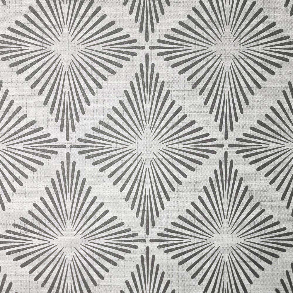 Fine Décor Denver Textured Grey Vinyl Wallpaper Image 1