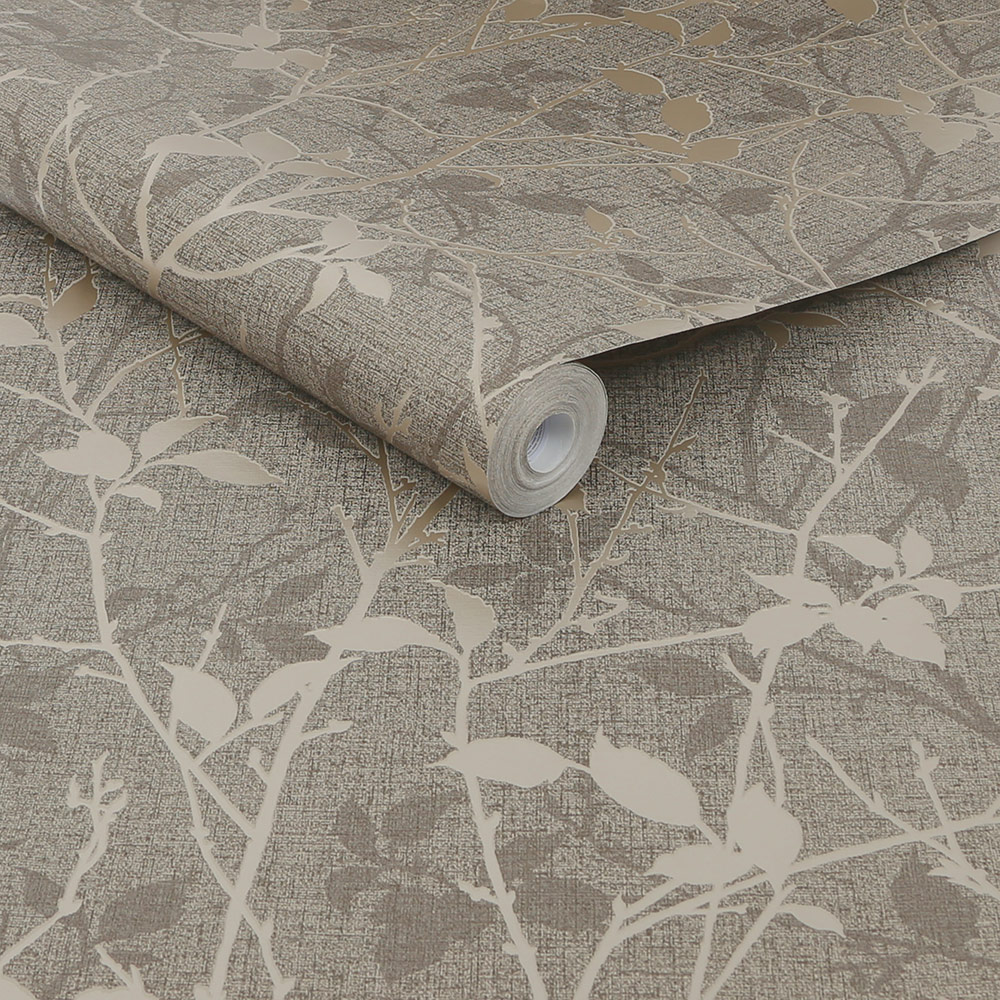 Boutique Belle Taupe and Gold Wallpaper Image 2