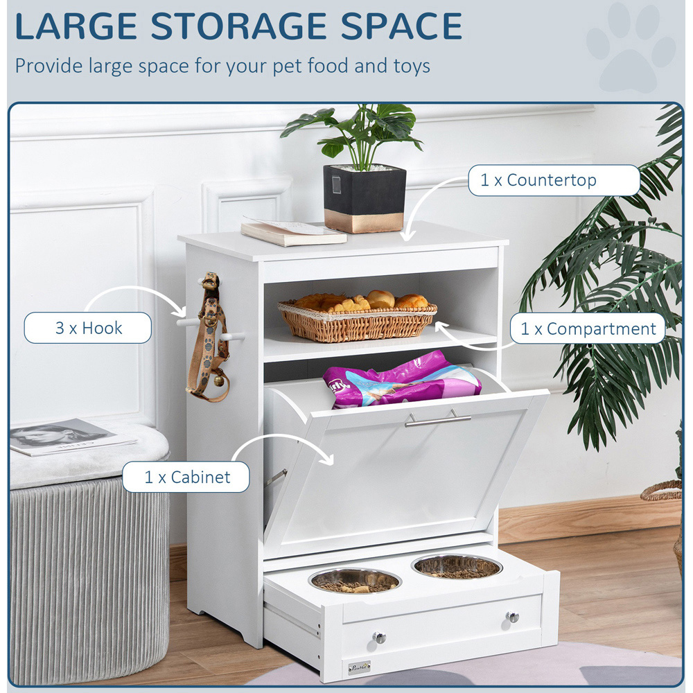 PawHut Pet Feeder Station Image 5