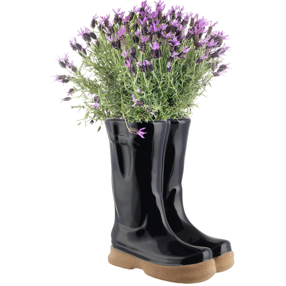Dibor Midnight Blue Double Wellington Planter 29.5cm Image 1