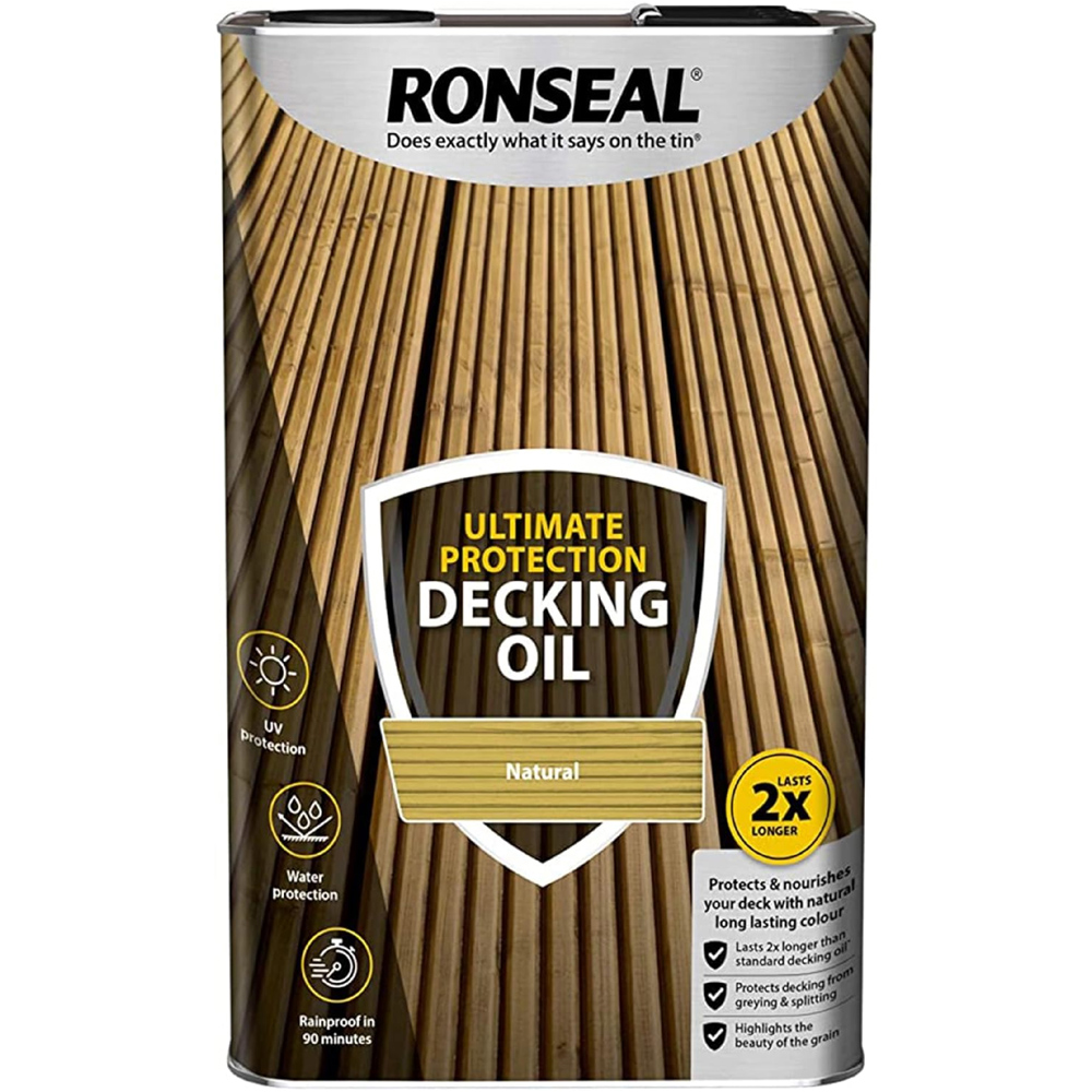 Ronseal Ultimate Protection Natural Decking Oil 5L Image 2
