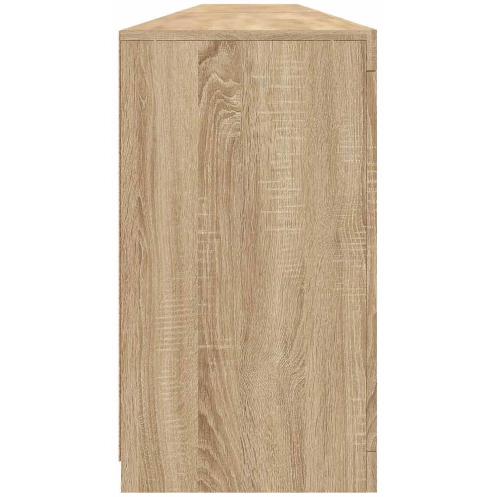 vidaXL 8 Door 12 Shelf Sonoma Oak LED Sideboard 5 Piece Image 6