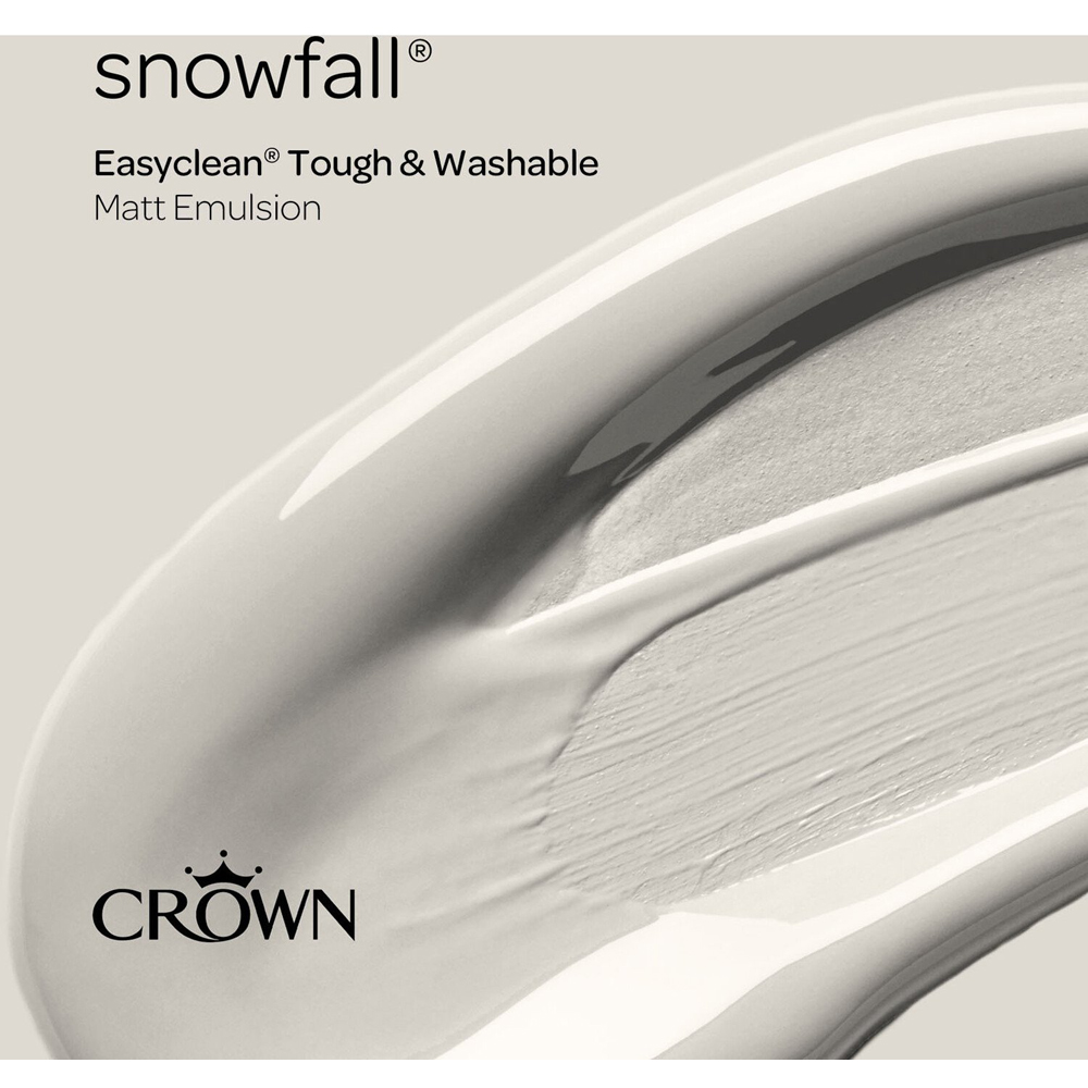 Crown Easyclean Snowfall Matt Emulsion Multisurface Paint 2.5L Image 7