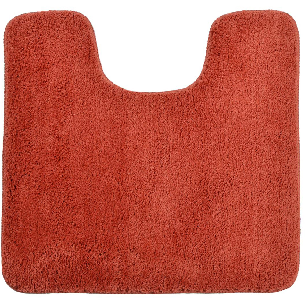 Allure Bath Fashions Terracotta Microfibre Luxury Non-Slip Pedestal Mat 50 x 50cm Image 1