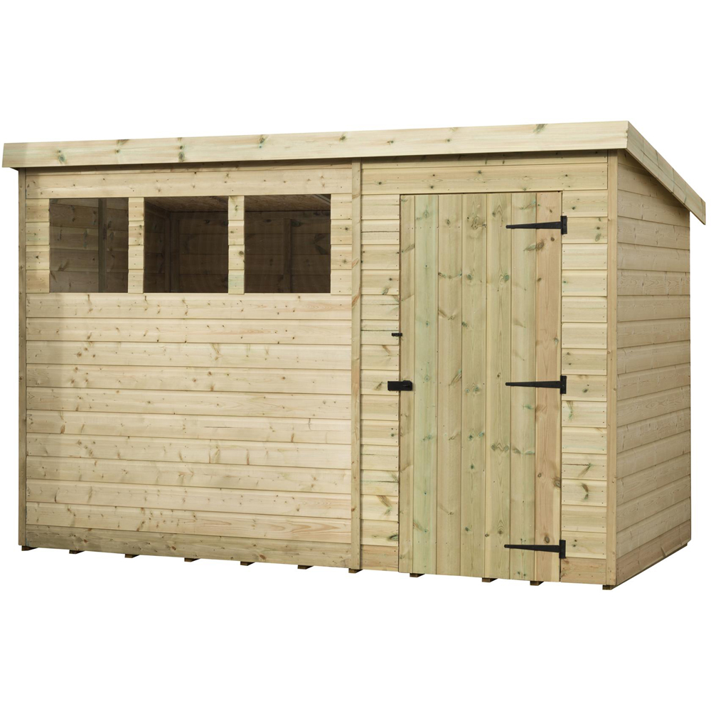 Empire Sheds 1500 10 x 4ft Tongue and Groove Pent Garden Shed Image 1